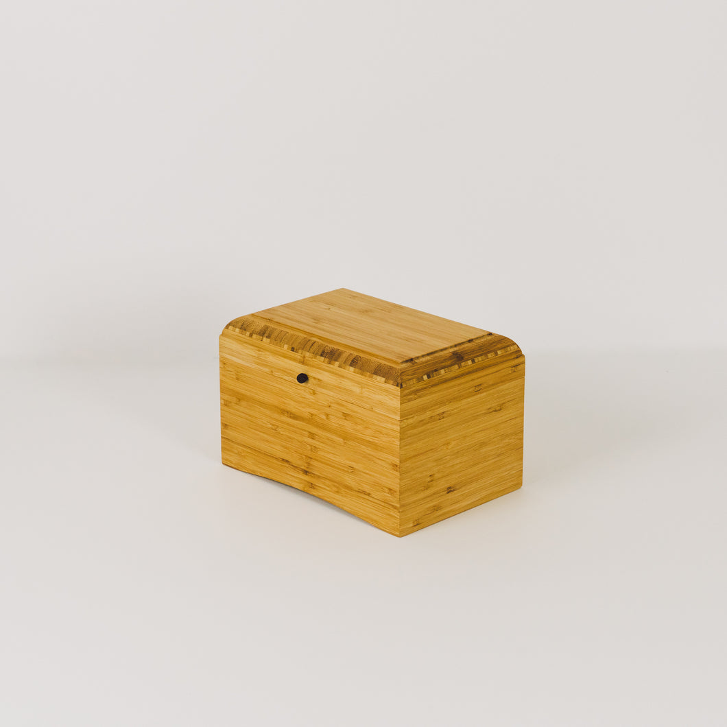 bamboo eco home urn for cremated remains