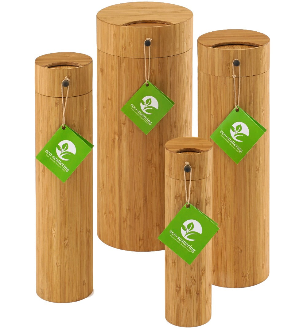 bamboo eco scattering urns for pet cremation 
